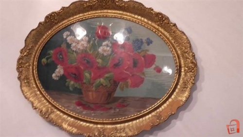 Gobelin Poppies Gobelin Tapestry Original Wiehler Petit Point G