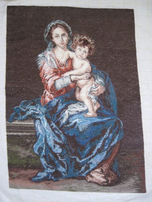 Гоблен Мадоната с младенеца от Мурильо