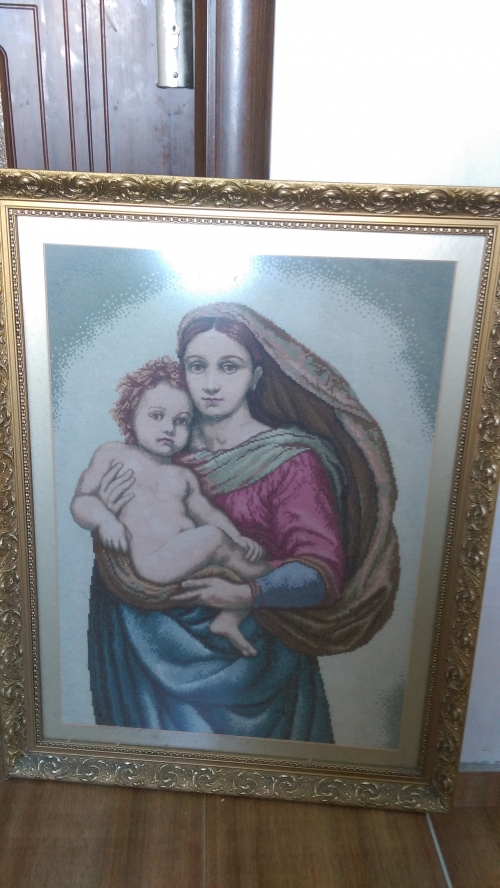 Cross-stitch The Sistine Madonna