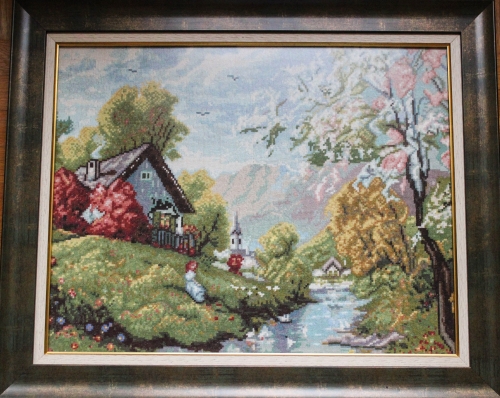 Gobelin Portrait Near The Village