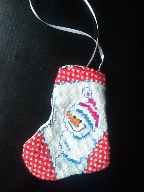 Gobelin Christmas sock - Snowman