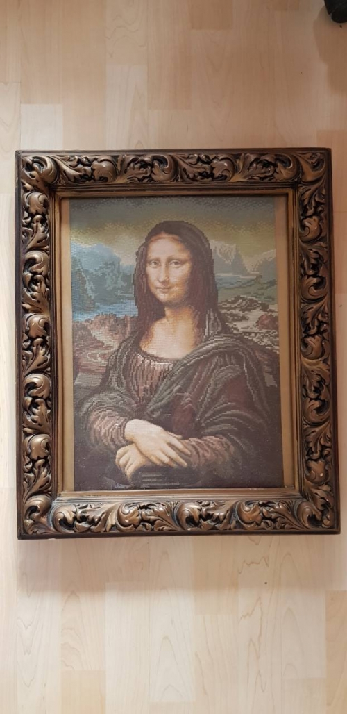 Cross-stitch Мона Лиза