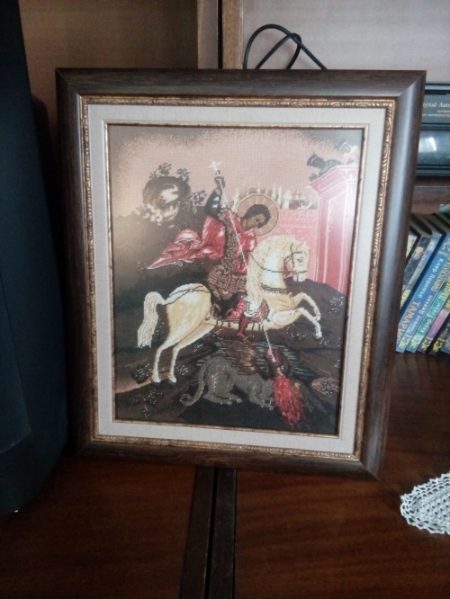 Cross-stitch St George