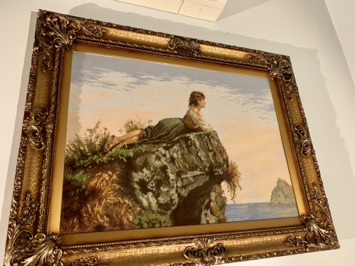 Gobelin The girl on the rock