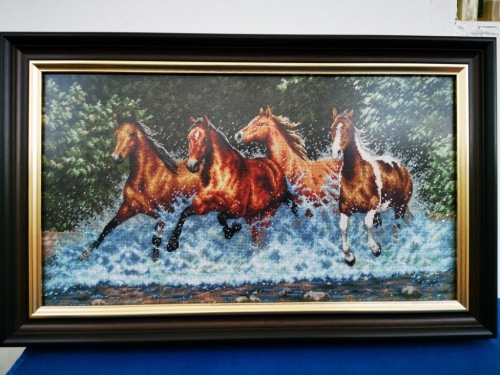 Galloping horses