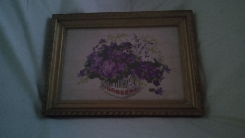 Cross-stitch "Violetes"