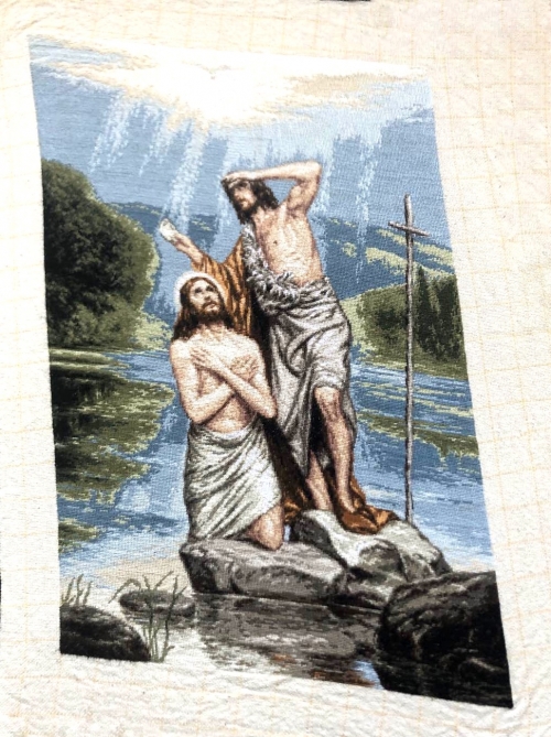 Cross-stitch Jesus with Children