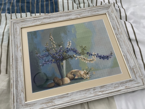 Cross-stitch Gobelin Marine floral